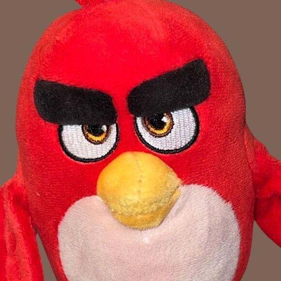 2015/16 Rovio Red Angry Birds Terrence Stuffed Animal 6" Plush - Picture 3 of 3